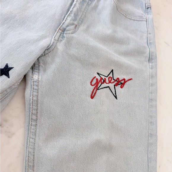 Vintage Guess Light Wash Jeans with Star Embroidery - Picture 3 of 9